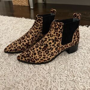 Dolce Vita Leopard Ankle Boots